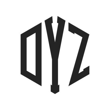 DYZ Logo Tasarımı. Altıgen şekil kullanan ilk Harf DYZ Monogram Logosu