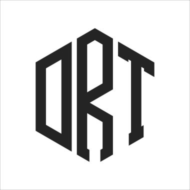 DRT Logo Tasarımı. Altıgen şekil kullanan İlk Harf DRT Monogram Logosu