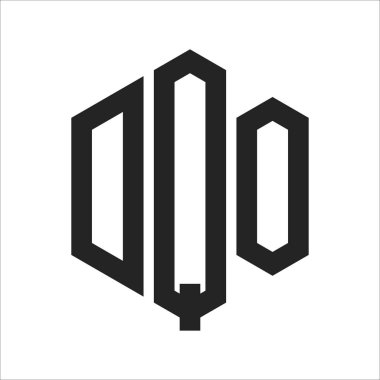 DQO Logo Tasarımı. Altıgen şekilli Harf DQO Monogram Logosu