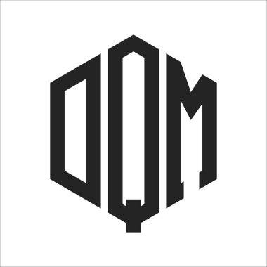 DQM Logo Tasarımı. Altıgen şekil kullanan ilk Harf DQM Monogram Logosu