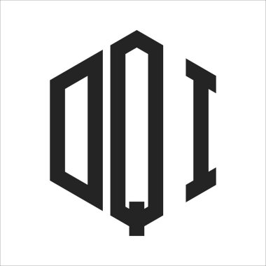 DQI Logo Tasarımı. Altıgen şekil kullanan ilk Harf DQI Monogram Logosu