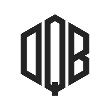 DQB Logo Tasarımı. Altıgen şekil kullanan ilk Harf DQB Monogram Logosu
