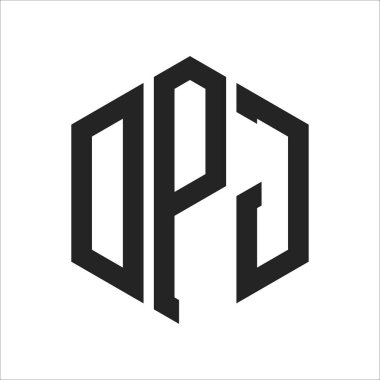 DPJ Logo Tasarımı. Altıgen şekil kullanan ilk Harf DPJ Monogram Logosu