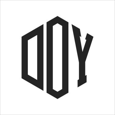 DOY Logo Tasarımı. Altıgen şekilli ilk Harf DOY Monogram Logosu