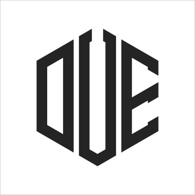 DUE Logo Tasarımı. Altıgen şekil kullanan ilk Harf DUE Monogram Logosu