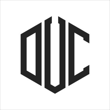 DUC Logo Tasarımı. Altıgen şekilli DUC Monogram Logosu