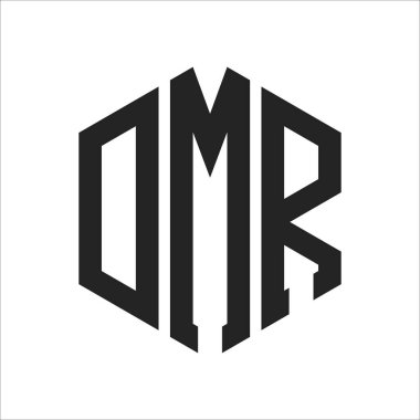 DMR Logo Tasarımı. Altıgen şekil kullanan İlk Harf DMR Monogram Logosu