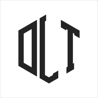 DLT Logo Tasarımı. Altıgen şekil kullanan İlk Harf DLT Monogram Logosu