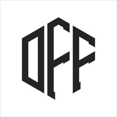 DFF Logo Tasarımı. Altıgen şekil kullanan ilk Harf DFF Monogram Logosu