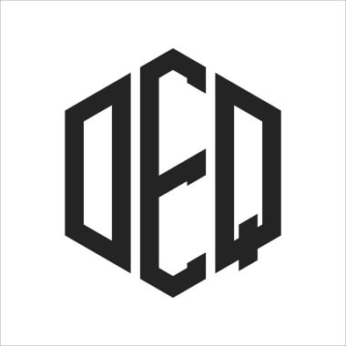 DEQ Logo Tasarımı. Altıgen şekil kullanan ilk Harf DEQ Monogram Logosu