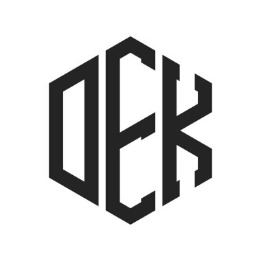 DEK Logo Tasarımı. Altıgen şekil kullanan ilk Harf DEK Monogram Logosu
