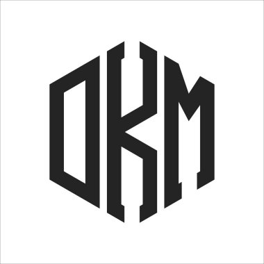 DKM Logo Tasarımı. Altıgen şekil kullanan İlk Harf DKM Monogram Logosu