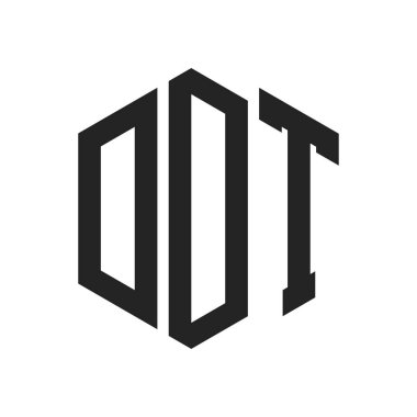 DDT Logo Tasarımı. Altıgen şekil kullanan İlk Harf DDT Monogram Logosu