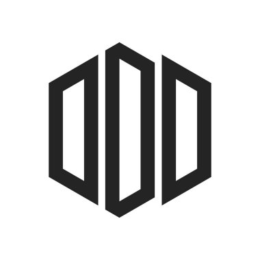 DDD Logo Design. Initial Letter DDD Monogram Logo using Hexagon shape clipart