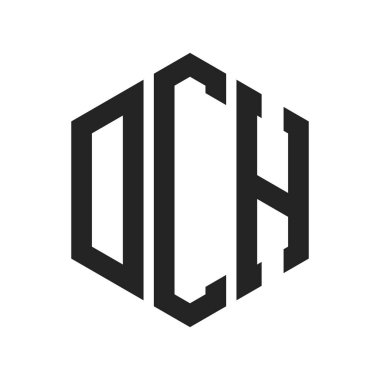 DCH Logo Tasarımı. Altıgen şekilli ilk Harf DCH Monogram Logosu