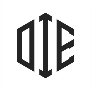 Ölüm Logosu Tasarımı. İlk Harf ÖLÜM Monogram Logosu Altıgen şekilli