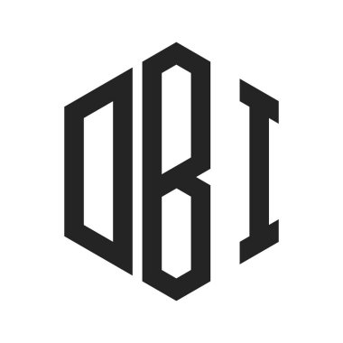 DBI Logo Tasarımı. Altıgen şekil kullanan İlk Harf DBI Monogram Logosu