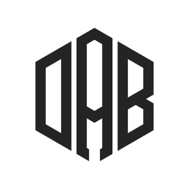 DAB Logo Tasarımı. Altıgen şekil kullanan ilk Harf DAB Monogram Logosu