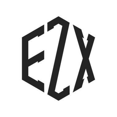 EZX Logo Tasarımı. Altıgen şekil kullanan ilk Harf EZX Monogram Logosu