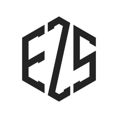 EZS Logo Tasarımı. Altıgen şekil kullanan ilk Harf EZS Monogram Logosu