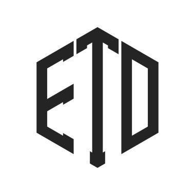 ETD Logo Tasarımı. Altıgen şekil kullanan ilk Harf ETD Monogram Logosu