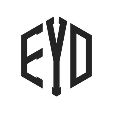 EYD Logo Tasarımı. Altıgen şekilli ilk Harf EYD Monogram Logosu