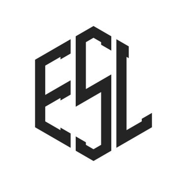 ESL Logo Tasarımı. Altıgen şekil kullanan ilk Harf ESL Monogram Logosu