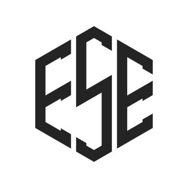 ESE Logo Tasarımı. Altıgen şekilli Baş Harf ESE Monogram Logosu