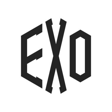 EXO Logo Tasarımı. Altıgen şekil kullanan ilk Harf EXO Monogram Logosu