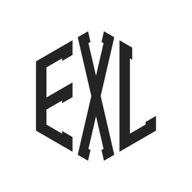 EXL Logo Tasarımı. Altıgen şekil kullanan ilk Harf EXL Monogram Logosu