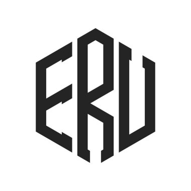 ERU Logo Tasarımı. Hexagon şekli kullanan ilk Harf ERU Monogram Logosu