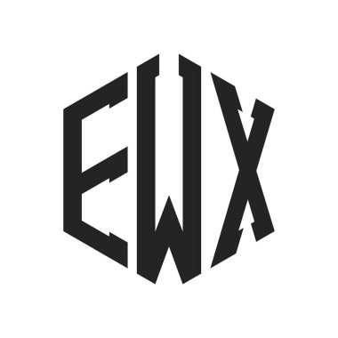 EWX Logo Tasarımı. Altıgen şekil kullanan ilk Harf EWX Monogram Logosu