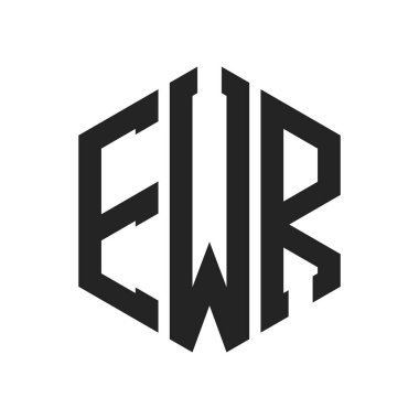 EWR Logo Tasarımı. Altıgen şekil kullanan ilk Harf EWR Monogram Logosu