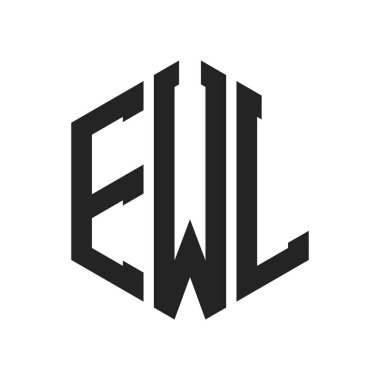 EWL Logo Tasarımı. Altıgen şekil kullanan ilk Harf EWL Monogram Logosu