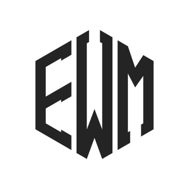 EWM Logo Tasarımı. Altıgen şekil kullanan ilk Harf EWM Monogram Logosu