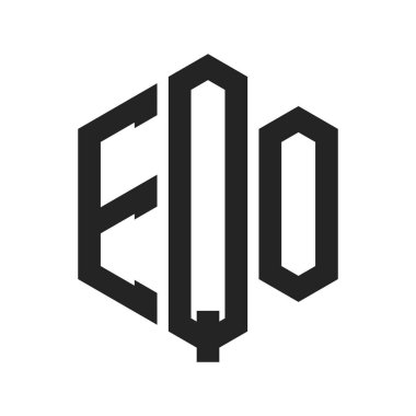 EQO Logo Tasarımı. Altıgen şekil kullanan ilk Harf EQO Monogram Logosu