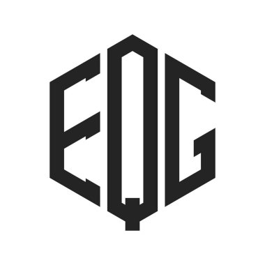 EQG Logo Tasarımı. Altıgen şekil kullanan ilk Harf EQG Monogram Logosu