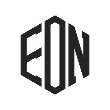 EON Logo Tasarımı. Altıgen şekil kullanan ilk Harf EON Monogram Logosu
