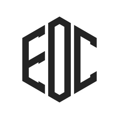 EOC Logo Design. Initial Letter EOC Monogram Logo using Hexagon shape clipart