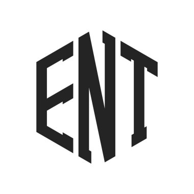 ENT Logo Tasarımı. Altıgen şekil kullanan ilk Harf ENT Monogram Logosu
