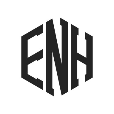 ENH Logo Tasarımı. Altıgen şekil kullanan ilk Harf ENH Monogram Logosu