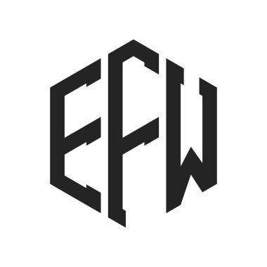 EFW Logo Tasarımı. Altıgen şekil kullanan ilk Harf EFW Monogram Logosu