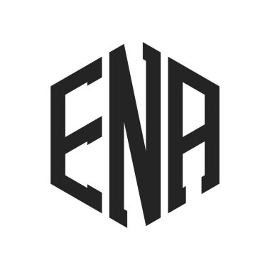 ENA Logo Tasarımı. Altıgen şekil kullanan ilk Harf ENA Monogram Logosu