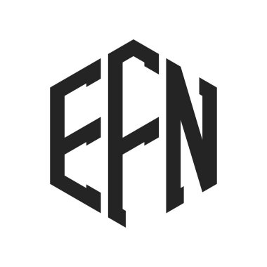 EFN Logo Tasarımı. Altıgen şekil kullanan ilk Harf EFN Monogram Logosu