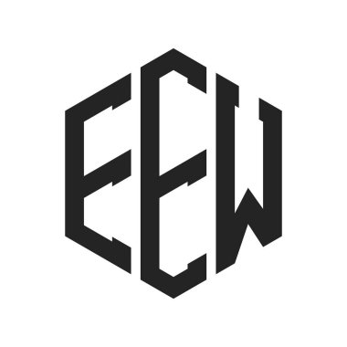 EEW Logo Tasarımı. Altıgen şekil kullanan İlk Mektup EEW Monogram Logosu