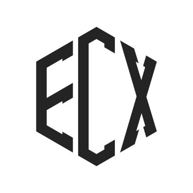 ECX Logo Tasarımı. Altıgen şekil kullanan ilk Harf ECX Monogram Logosu
