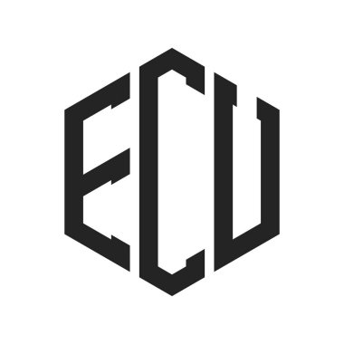 ECU Logo Tasarımı. Altıgen şekil kullanan ilk Harf ECU Monogram Logosu