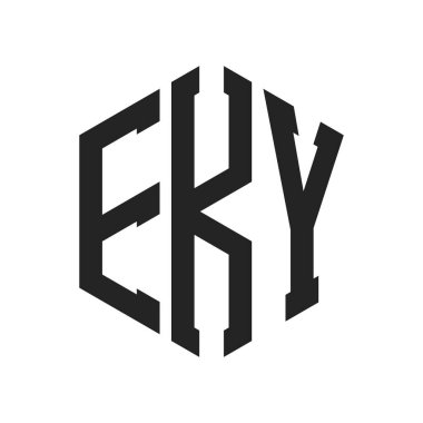 EKY Logo Tasarımı. Altıgen şekil kullanan ilk Harf EKY Monogram Logosu