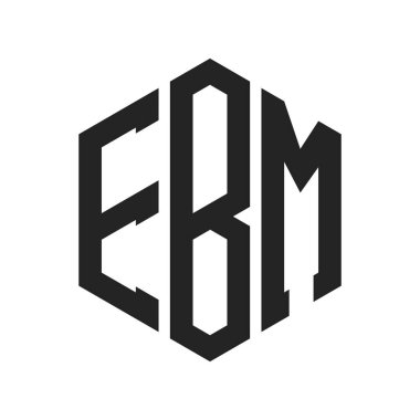 EBM Logo Tasarımı. Altıgen şekil kullanan ilk Harf EBM Monogram Logosu