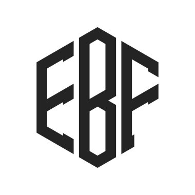 EBF Logo Tasarımı. Altıgen şekil kullanan ilk Harf EBF Monogram Logosu